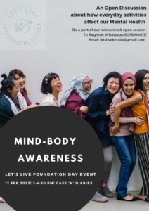 Let's Live Event Flyer Mind-Body Awareness - for young women