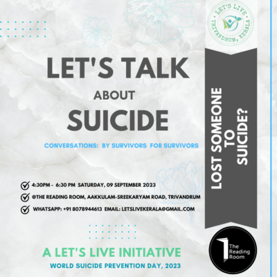 World Suicide Prevention Day 2023 Program by Let's Live
