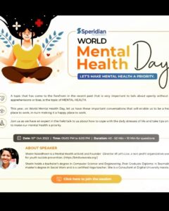 Speridian World Mental Health Day Event 2022