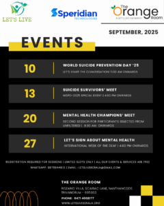 orange room september 2025 event calendar